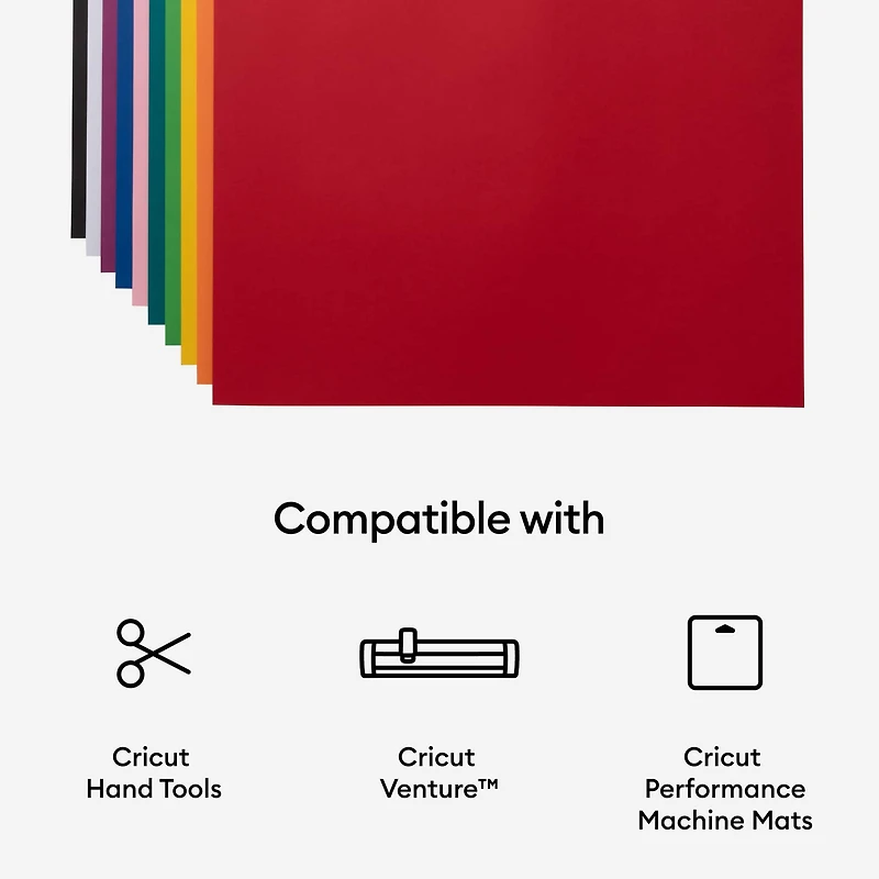 Cricut® Bright Bow 24" x 28" Cardstock Sampler, 50 Sheets