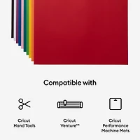 Cricut® Bright Bow 24" x 28" Cardstock Sampler, 50 Sheets