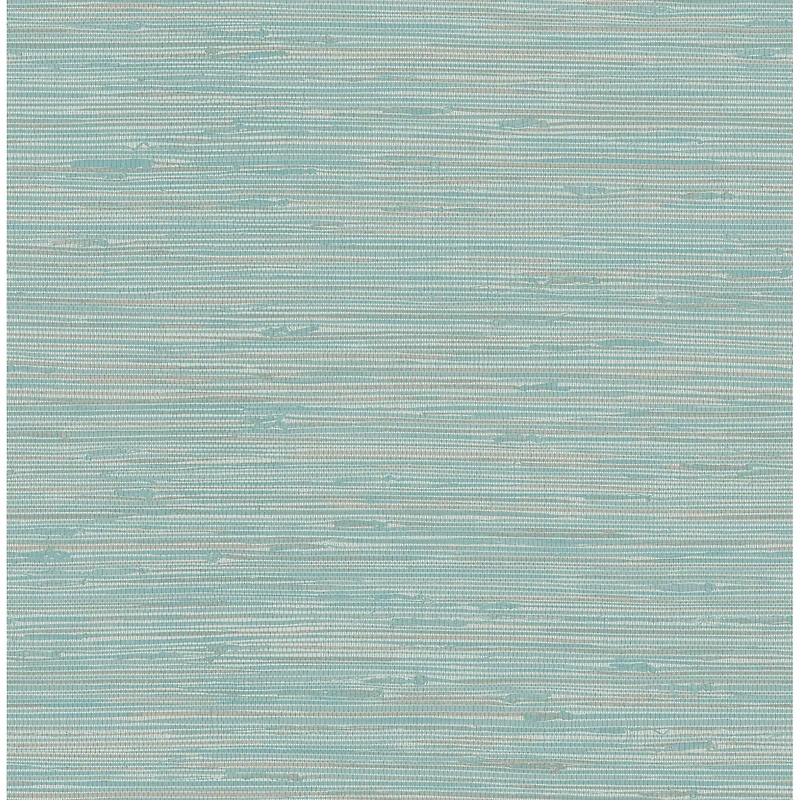 NuWallpaper Teal Tibetan Grasscloth Peel & Stick Wallpaper