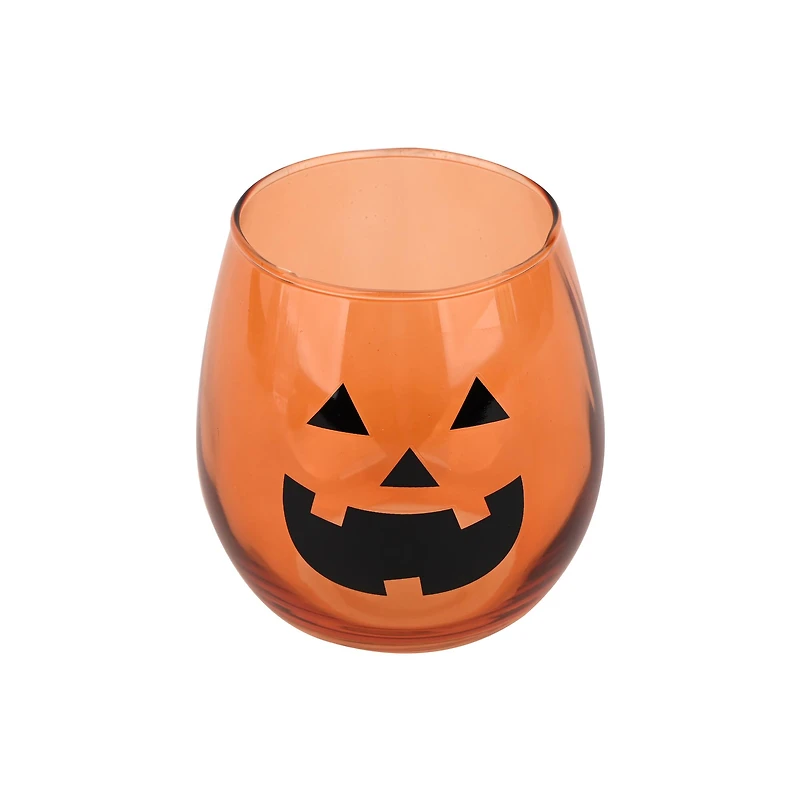 14oz. Jack-o'-Lantern Wine Glass by Ashland®