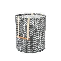 Household Essentials Krush Round Hamper with Wood Dowel Handles