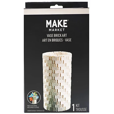 White Vase Brick Art Kit by Make Market®