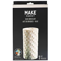 White Vase Brick Art Kit by Make Market®