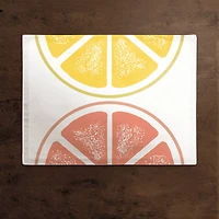 Lemon and Grapefruit 18" x 14" Cotton Twill Placemat