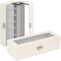Rice White Hexa Leather Watch Box