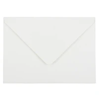 JAM Paper A7 Bright White Wove Strathmore Invitation Envelopes with Euro Flap