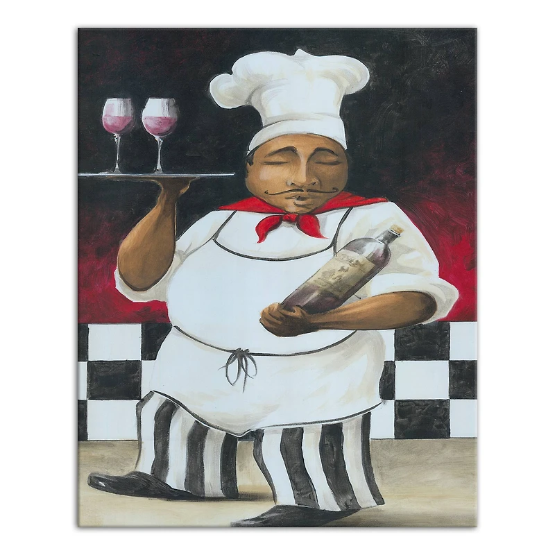 Serving Chef 16" x 20" Canvas Wall Art