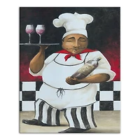 Serving Chef 16" x 20" Canvas Wall Art