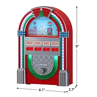 9" Red Retro Jukebox