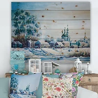Designart - Small Town In Winter Times