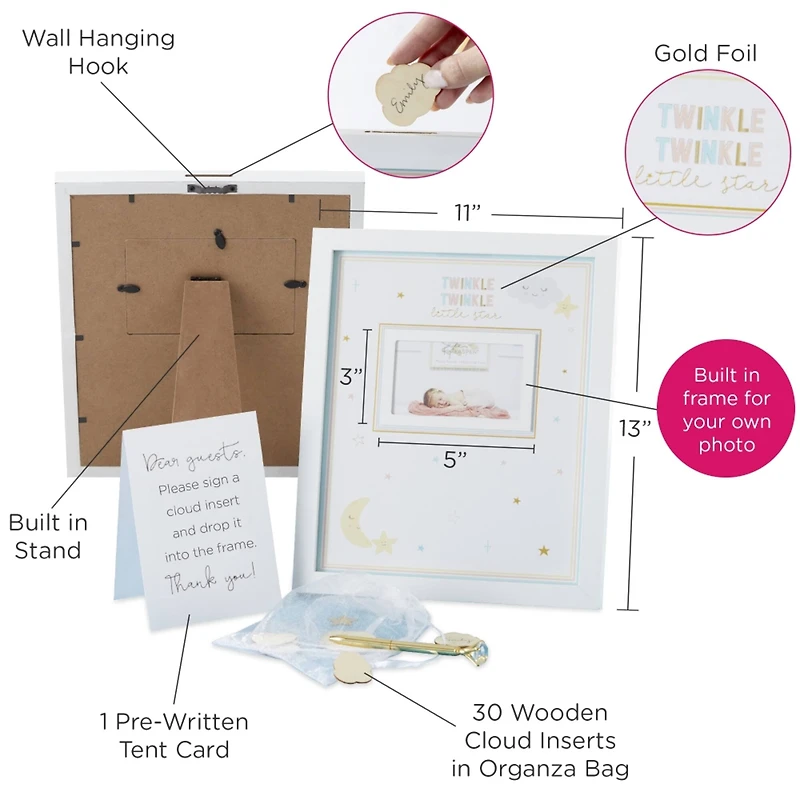 Kate Aspen® Twinkle Twinkle Baby Shower Guest Book Alternative