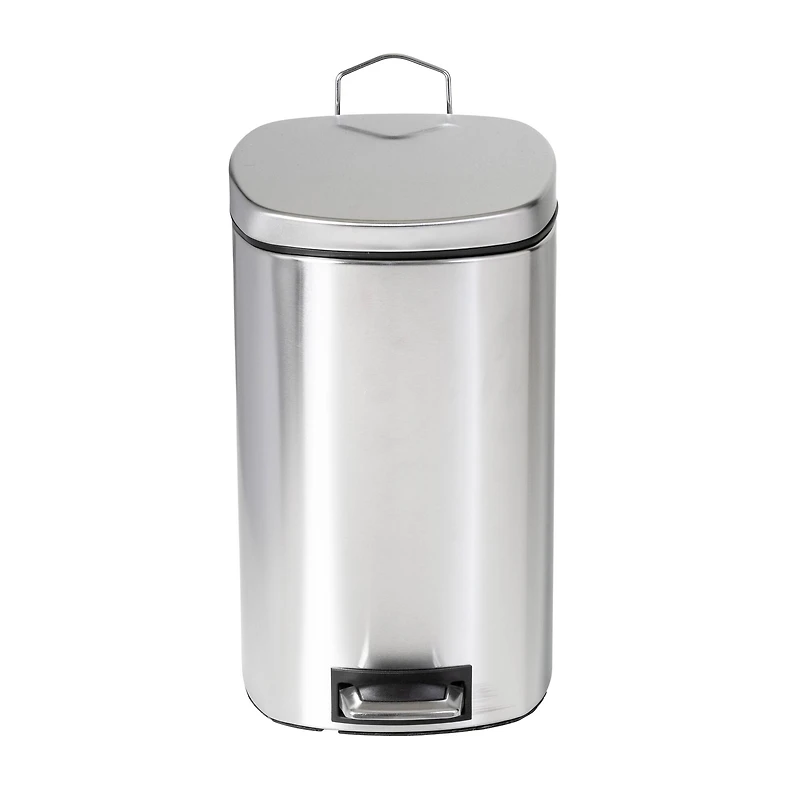 Honey Can Do 12-Liter Stainless Steel Step Trash Can