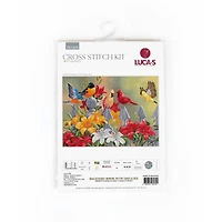 Luca-S Backyard Birds with Daylilies Counted Cross-Stitch Kit