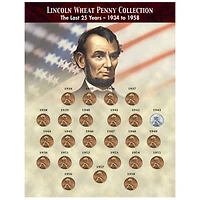 The Last 25 Years of Lincoln Wheat Penny Collection (1934-1958)