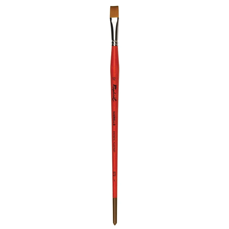 Raphaël Kaërell Synthetic Long Handle Flat Brush