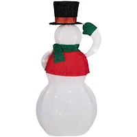 36" LED Animated Hat Tipping Snowman Christmas Figure