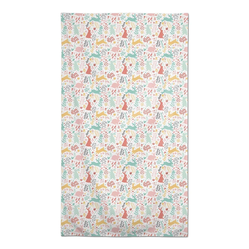 Scandinavian Bunny Pattern 58" x 102" Tablecloth