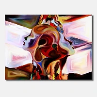 Designart - Union Of Male And Female Faces II