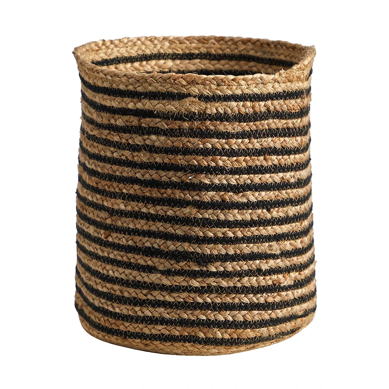 13.5" Handmade Natural Jute Basket Planter