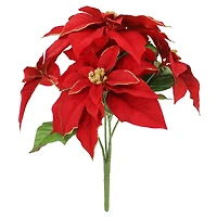 17" Deluxe Red Poinsettia Bush by Ashland®
