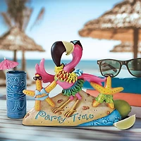 Design Toscano 12" Party Time Pink Flamingo Statue
