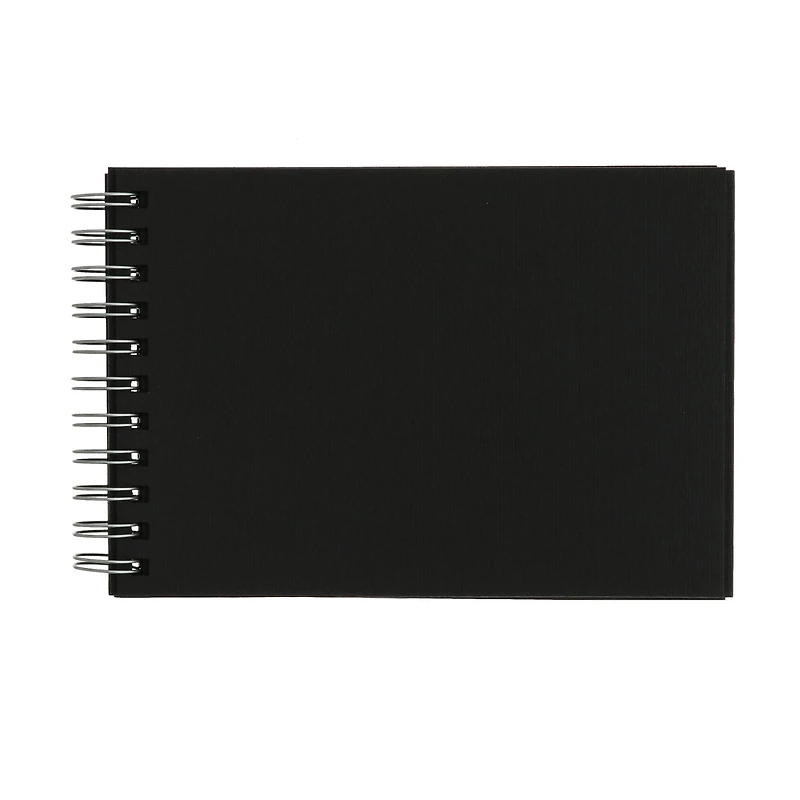 Fabriano® Black Landscape Spiral-bound Drawing Book, 8.25'' x 5.8''