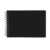Fabriano® Black Landscape Spiral-bound Drawing Book, 8.25'' x 5.8''