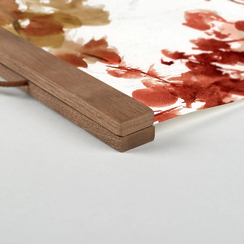 Fall Eiffel Tower Teak Hanging Canvas