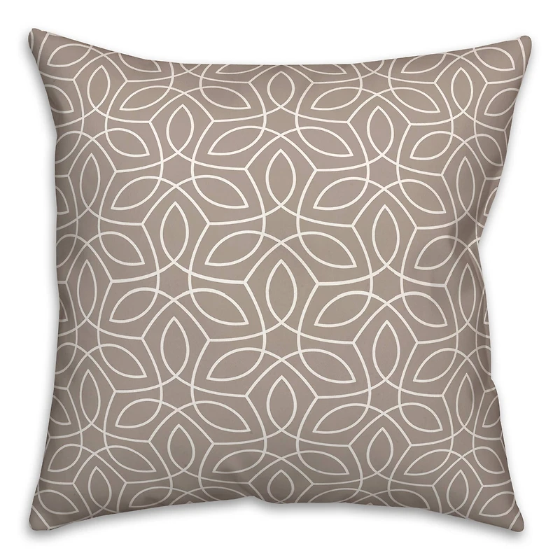 Leafy Pattern Throw Pillow