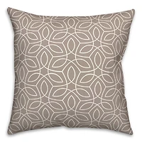 Leafy Pattern Throw Pillow