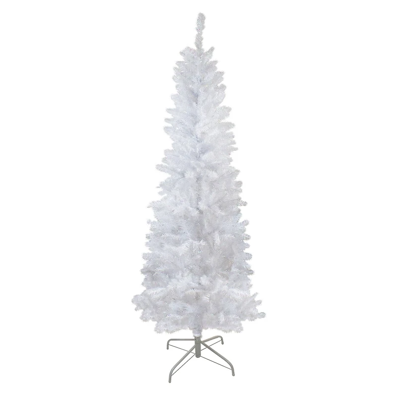6ft. Unlit White Pencil Spruce Artificial Christmas Tree