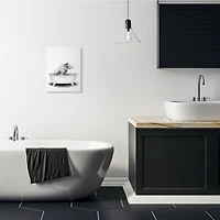 Stupell Industries Bear In A Tub Wall Art