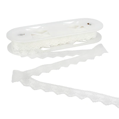 1.25" White Embroidered Lace Trim by Celebrate It®