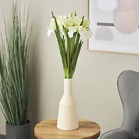 35" White Iris Artificial Flower Stem, 8ct.
