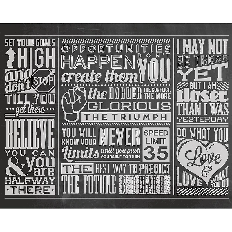 Ohpopsi Chalk Quotes Wall Mural