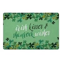 Irish Kisses Shamrock Wishes Floor Mat 27" x 18" Floor Mat