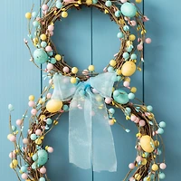 Glitzhome® 24.5" Easter Bunny Wreath