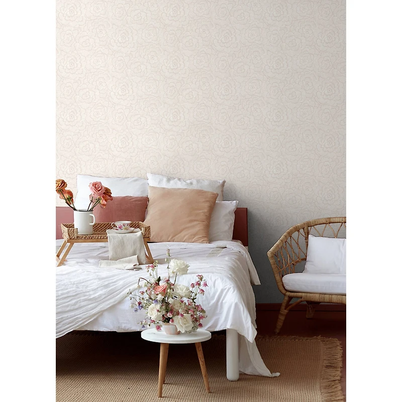 NuWallpaper Pink Saraya Peel & Stick Wallpaper