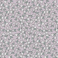 Fabric Editions Purple Peekaboo Blooms Cotton Fabric