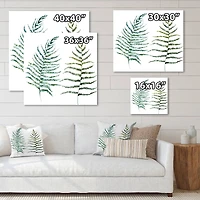 Designart - Two Fern Leaves