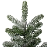 2ft. Pre-Lit Frosted Pine Artificial Christmas Tree in Burlap Pot, Warm White Lights