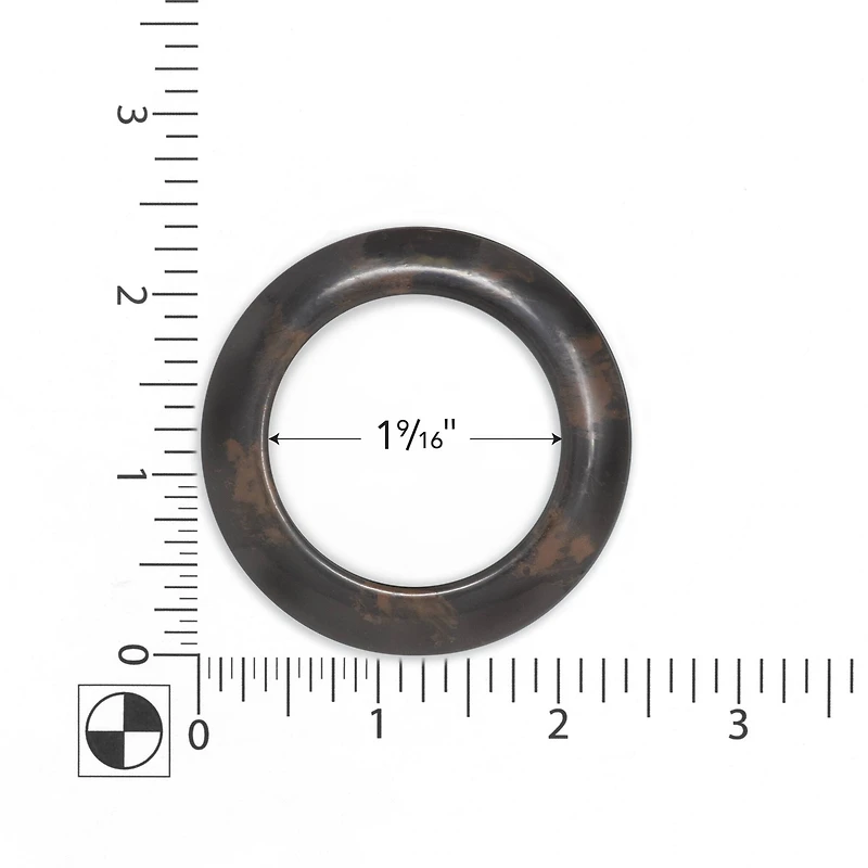 Dritz Home 1.5" Rustic Brown Round Curtain Grommets