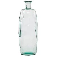 29" Clear Glass Contemporary Vase