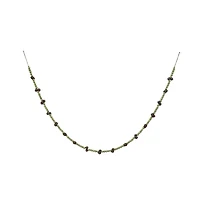 Hello Honey® 6ft. Green Paulownia Wood Beads & Jingle Bells Garland