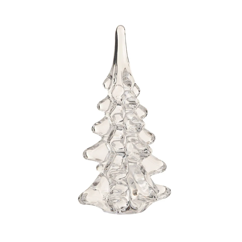 Hello Honey® 8" Clear Glass Christmas Tree Décor