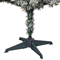 4ft. Pre-Lit Flocked Pine Artificial Christmas Tree, Clear Lights