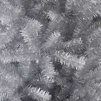 9ft. Unlit Silver Tinsel Artificial Christmas Tree