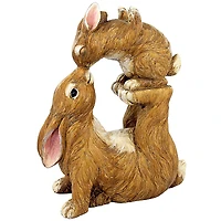 Design Toscano 21" Balancing Bunny Love Garden Rabbit Statue