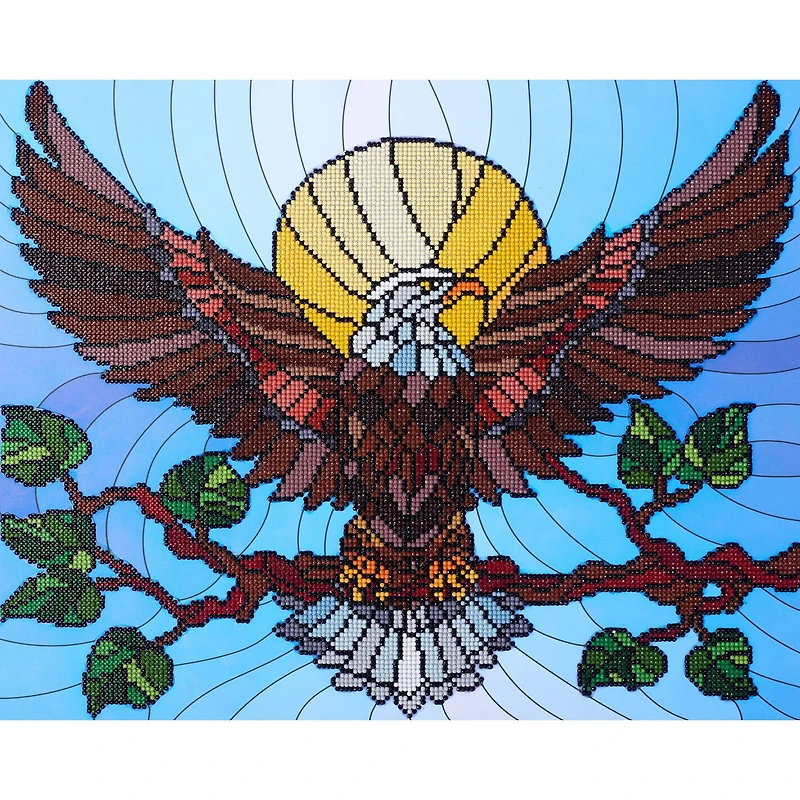 Diamond Art® Stain Glass Eagle Advanced Kit