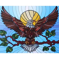 Diamond Art® Stain Glass Eagle Advanced Kit
